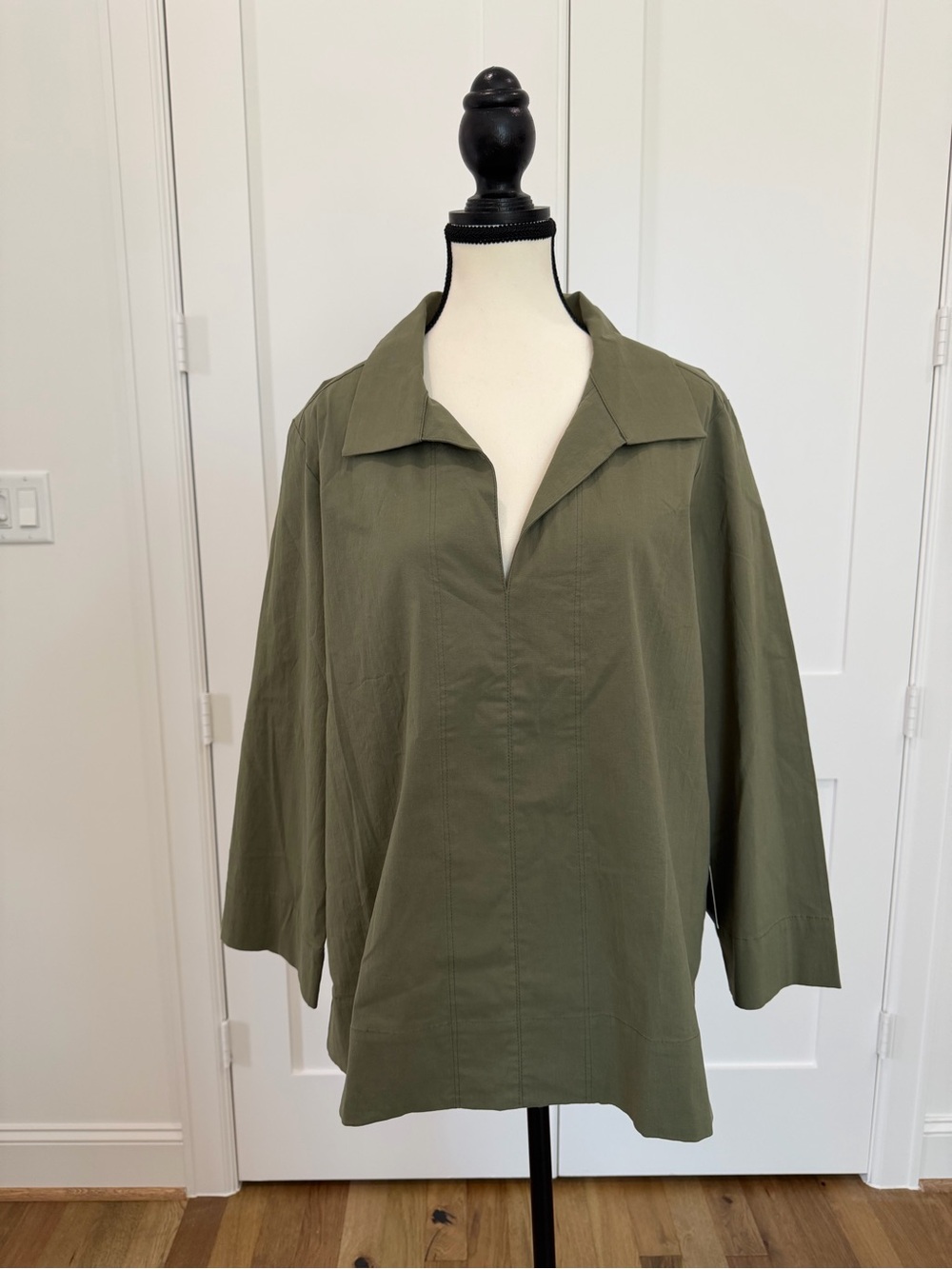 Tuckernuck Olive Green Popover Top – Women’s XL – NWT